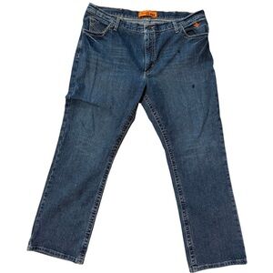 Wrangler FR Flame Resistant Relaxed Fit Jeans with Medium-Dark Wash